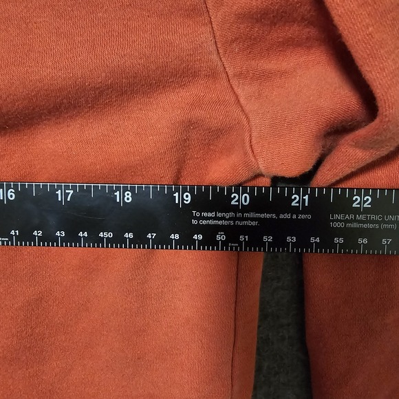 Quiksilver Hoodies Mens Large Red Tropical‎ Lines Screen Fleece Pullover - Picture 7 of 11